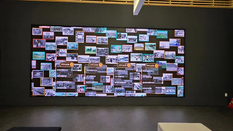 6m x 2.7m fine pitch GOB LED screen with touch frame system